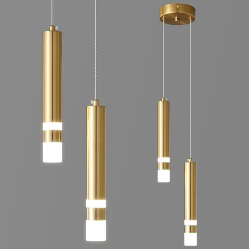 Vista 16 de Lámpara colgante moderna para cocina, lámpara LED regulable, cromada, mini iluminación colgante para isla de cocina, dormitorio, mesita de noche