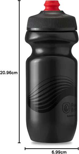 Vista 11 de Polar Bottle Breakaway Single Wall by HydraPak (20oz, 24oz, 30oz) - BPA-Free, Cycling & Sports Squeeze Bottle