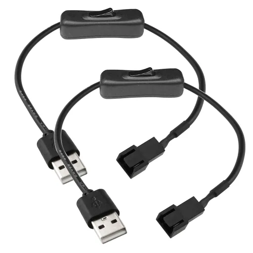 Vista 10 de Gebildet 10 piezas de cable de extensión de ventilador PWM de 4 pines, conector de energía, estuche macho a hembra para computadora, compatible