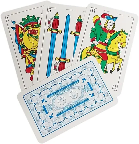 Vista 2 de Baraja de cartas españolas Casino catalán Sidecar Justo Rodero Argentina Naipes