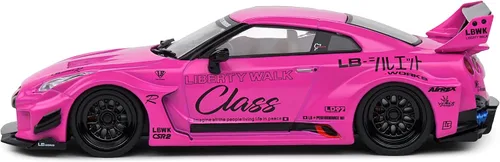 Vista 5 de Solido Escala 1:43 Diecast Nissan GTR35 LBWK Silhouette Purple 2019 Modelo S4311210