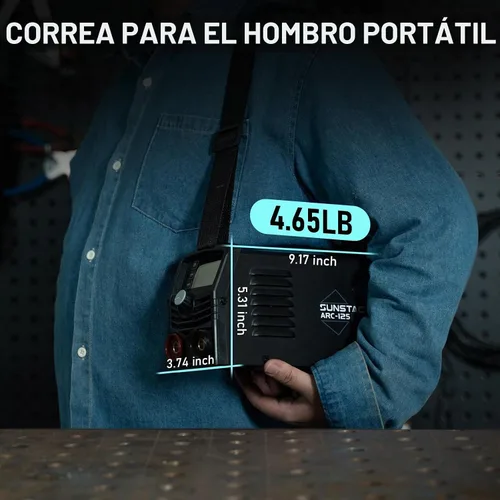 Vista 8 de Sunstac Mini soldador de palo 125A, diseño portátil de 110 V