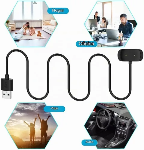 Vista 6 de Cargador para Amazfit GTS 4 Mini, cable de carga para GTR 2, GTR 2e, GTS 2e, GTS 2 Mini, Amazfit BIP U Pro, Bip 3 Pro, Pop, Pop pro, Bip U, Zepp E/Z