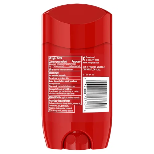 Vista 2 de Old Spice Desodorante antitranspirante para hombres, aroma Ambassador, Invisible Solid, colección roja, 2.6 onzas (paquete de 12)