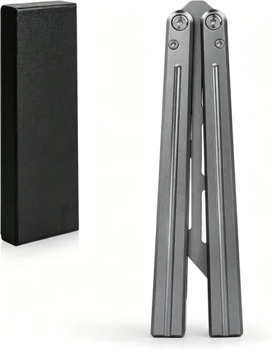 Vista 7 de Herramienta plegable de acero hecha de acero 420 y aluminio T6061, duradera y fácil de usar para el manejo diario (totalmente negro)