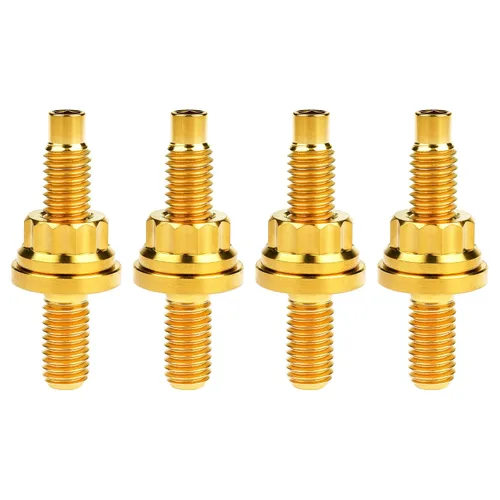 Vista 17 de Tornillo de titanio M8 M10x45 54 55 2.559 in paso 1.25 Kit de pernos de escape automotriz Kit tornillos, tuercas y arandelas Kit de 4 piezas