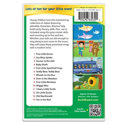 Vista 4 de Kid Songs 3 DVD Set by Rock N Learn