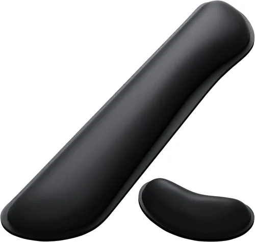 Vista 17 de Dapesuom Reposamuñecas para ratón, soporte ergonómico de espuma viscoelástica para muñeca de ratón, almohadilla de descanso para mano de cuero tipo