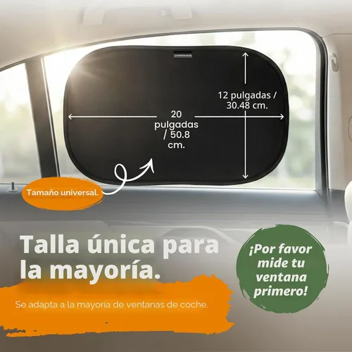 Vista 6 de Caramaz - Parasol de automóvil para bebé con protección UV certificada (2 unidades, 20 x 12 pulgadas), Animales (Animals)