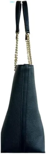 Vista 7 de Michael Kors Jet Set Item Bolso mediano con cadena de bolsillo frontal (negro), Negro