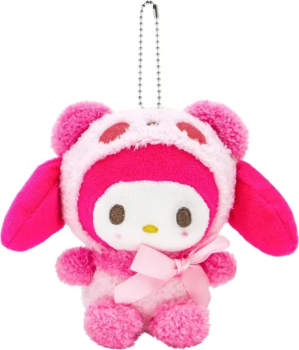 Vista 9 de Bonito llavero de peluche de dibujos animados de 4.5 pulgadas, colgante de animal de peluche kawaii, adecuado para mochilas, bolsas y automóviles