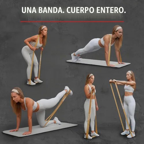 Vista 5 de COBRASIX Long Resistance Bands for Working Out Set of 6 Exercise Bands for Full-Body Training Pull Up Bands for Home Gym with Handles, Door