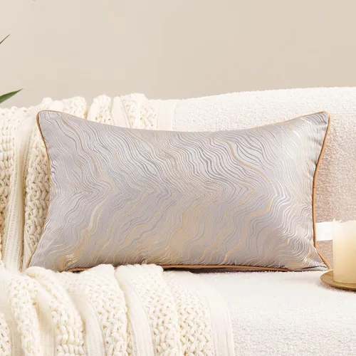 Vista 15 de Avigers - Funda de almohada de 18 x 18 pulgadas, color beige, mezcla de rayón, cremallera oculta