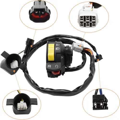 Vista 6 de M MATI Interruptor de faro delantero izquierdo para Suzuki LTR450 QuadRacer 450 2006-2009 37400-45G00