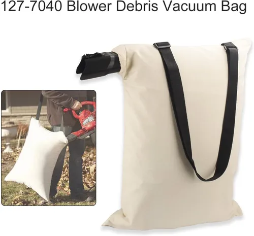 Vista 2 de 127-7040 Soplador de hojas Bolsa de vacío compatible con soplador de hojas Toro 137-2336 108-8994, 127-7040 Soplador de residuos bolsa de vacío