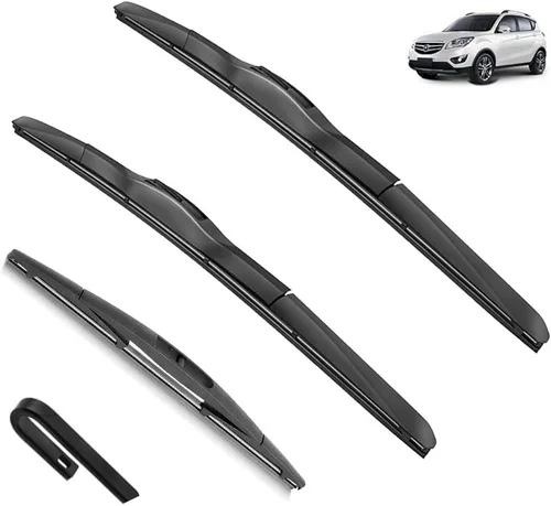 Vista 8 de Limpiaparabrisas delantero y trasero compatible con Changan CS35 2012-2022 CS35 Plus 2012-2022 CS35 Plus, arandela de ventana trasera, compatible
