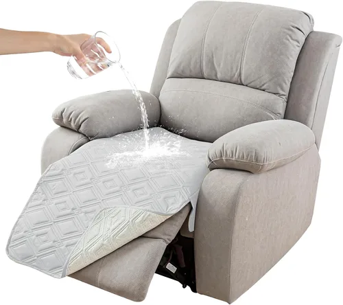 Vista 32 de Genina Juego de 2 Fundas de Reposabrazos para Sofá 100% Impermeables, Fundas para Reposabrazos de Sofá, Sillón, Protectores Antideslizantes