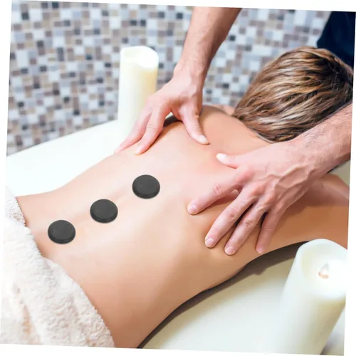 Vista 5 de Healeved 10 Uds. Masaje Energético Piedra Calentada Masajeador Aceites Esenciales para Masajeador Facial Masaje Facial Rocas Grandes Juego
