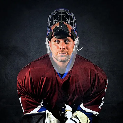 Vista 7 de DECHOUS Protector de cuello de portero de hockey, protector de garganta transparente para portero deportivo, equipo de protección de cuello