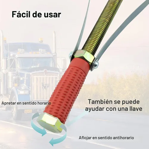 Vista 4 de Herramienta de extracción de llave de filtro de aceite, correa ajustable resistente 3.5-5.9 in de diámetro para excavadoras de camiones