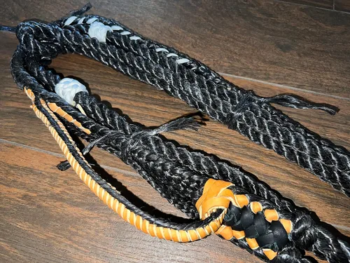 Vista 5 de Cuerda Mini Bull/Steer Rope Black Poly – 9x7 mano izquierda 3/4" x 3/4" suave – EPT Bull Ropes Riding Rope 12