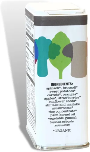 Vista 2 de ENOF Polvo orgánico de frutas y verduras para niños y adultos 10 ingredientes limpios - fresa, espinacas Polvo vegetal sin gluten y OMG