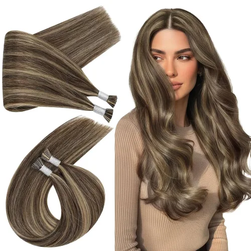 Vista 19 de Ugeat - Extensiones de cabello humano con microanillo, 14 pulgadas, extensiones de cabello Remy con microcuentas de 1 gm/hebra, 50 gms, extensiones