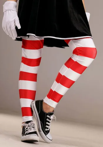 Vista 5 de Dr. Seuss - Vestido de gato en el sombrero para niñas, disfraz de Halloween de cuentos