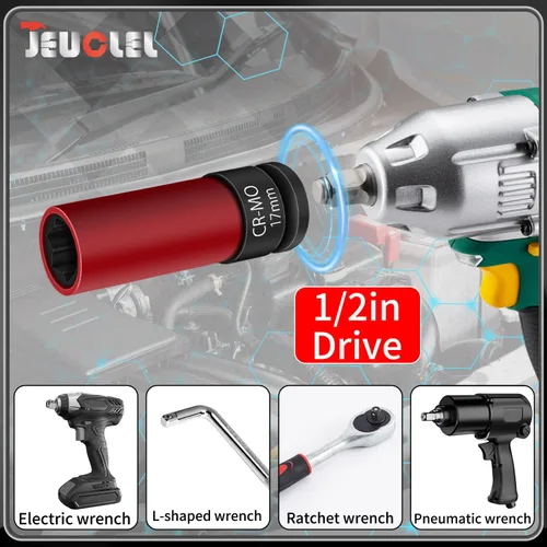 Vista 7 de Enchufe de extracción de tuerca de bloqueo de rueda de 0.669 in compatible con Mercedes Benz Serie S W221, extractor de tuercas de rueda antirrobo