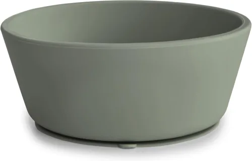 Vista 10 de mushie Tazón de Succión de Silicona Diseño Antideslizante Libre de BPA (Blush)