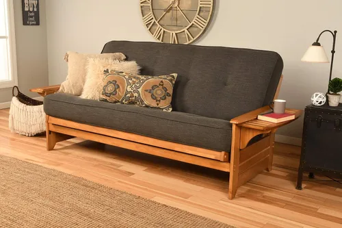 Vista 12 de Kodiak Furniture Futón Phoenix de tamaño completo con acabado de nuez de mantequilla, canadiense