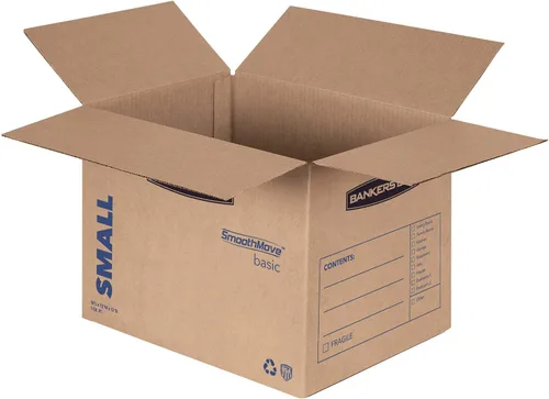 Vista 2 de Bankers Box SmoothMove cajas de cartón básicas para mudanza, Marrón S