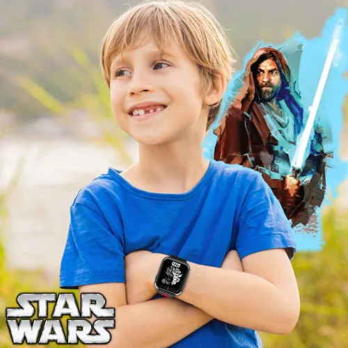 Vista 5 de Reloj inteligente interactivo con pantalla táctil de Star Wars (Modelo: STW4010AZ), Negro -, Moderno