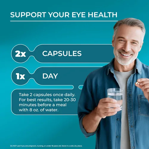 Vista 5 de PUREHEALTH RESEARCH Complete Vision Formula - Suplemento de vitaminas y minerales para los ojos, suplementos de luteína y zeaxantina para hombres