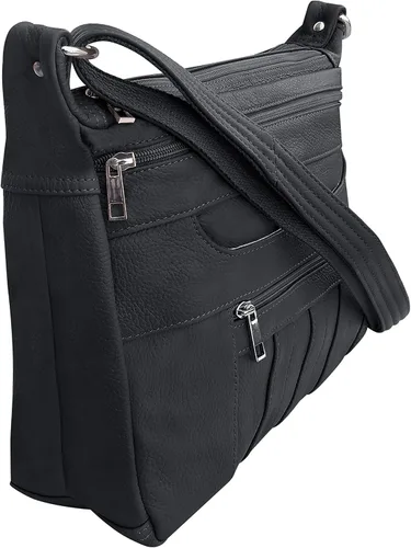 Vista 4 de Bolso cruzado de cuero oculto - YKK Lock CCW Ambidextro Gun Bag Roma 7082