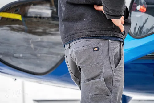Vista 6 de Dickies - Jeans para hombre estilo carpintero relajado, de corte recto