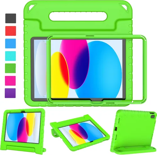 Vista 18 de LTROP Funda para Niños para iPad de 11ª Generación (A16) 2025/10ª Generación (10.9 pulgadas, 2022) con Protector de Pantalla, Funda con Mango