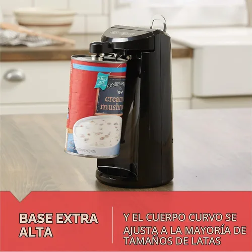 Vista 5 de BLACK+DECKER Abrelatas eléctrico extra alto EasyCut
