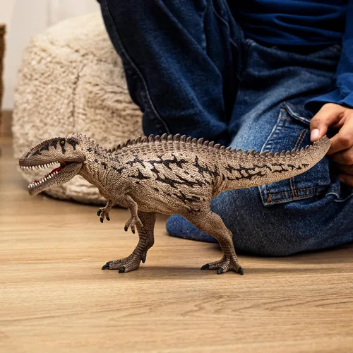 Vista 3 de Schleich Dinosaurios - Juguete realista de dinosaurio Carcharodontosaurus de 13 pulgadas. Figura de acción detallada de dinosaurio con mandíbula