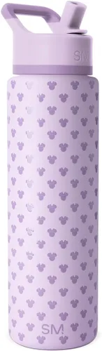 Vista 25 de Simple Modern Summit - Botella de agua con tapa con pajilla, vaso aislado de acero inoxidable a prueba de fugas de Disney de 30 onzas, regalos