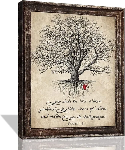 Vista 7 de Arte de pared de 10 mandamientos, impresiones en lienzo de diez mandamientos, póster de versículos de la Biblia, regalos religiosos cristianos