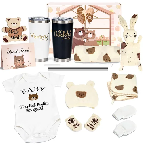 Vista 8 de 13 piezas de regalo de baby shower para nuevos padres, paquete de cuidado de nueva mamá, regalos para nuevas madres para mujeres, caja de bienvenida