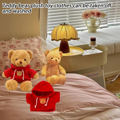 Vista 4 de Oso de peluche animales de peluche suaves y lindos juguetes de peluche de 11.8 pulgadas