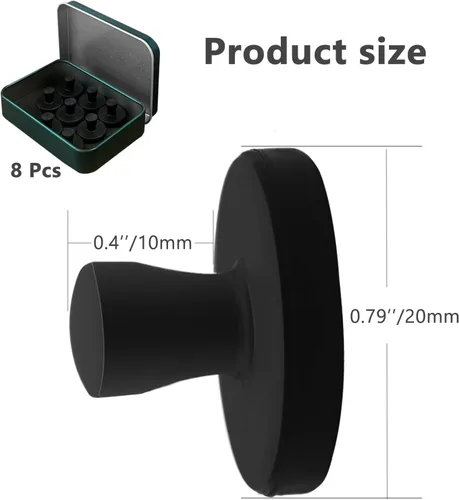 Vista 3 de Forro de silicona para freidora de aire con imanes completamente cerrados, 100% LIBRE DE BPA, impermeable, a prueba de óxido y alta resistencia