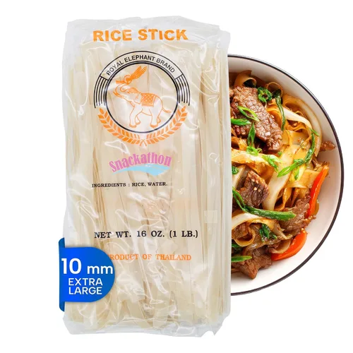 Vista 14 de Fideos de arroz tailandés en palitos (S-1mm, Paquete de 1)