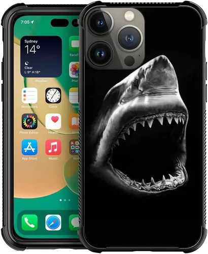 Vista 201 de Funda compatible con iPhone 15, diseño de elefantes africanos, diseño increíble a prueba de golpes, antiarañazos, carcasa trasera de policarbonato