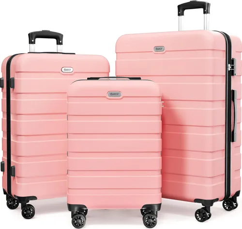 Vista 12 de AnyZip - Maleta de plástico ABS y policarbonato, con carcasa dura, ligera, con 4 ruedas universales giratorias, con candado TSA, 20/24/28 Pulgadas