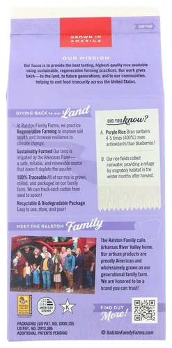 Vista 4 de Ralston Family Farms Arroz Morado, 16 OZ