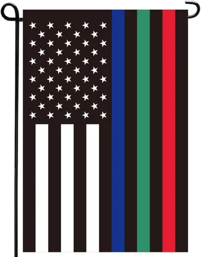 Vista 36 de Bandera americana de Estados Unidos, pequeñas banderas de jardín americanas para patio, porche, día de la independencia, festival patriótico