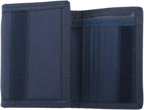 Vista 2 de TOPTIE Billetera triple para hombre, estilo casual, con 7 ranuras para tarjetas de crédito, capacidad extra, Negro
